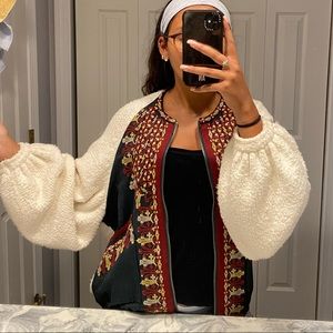 Free People Zip-Up Sweater